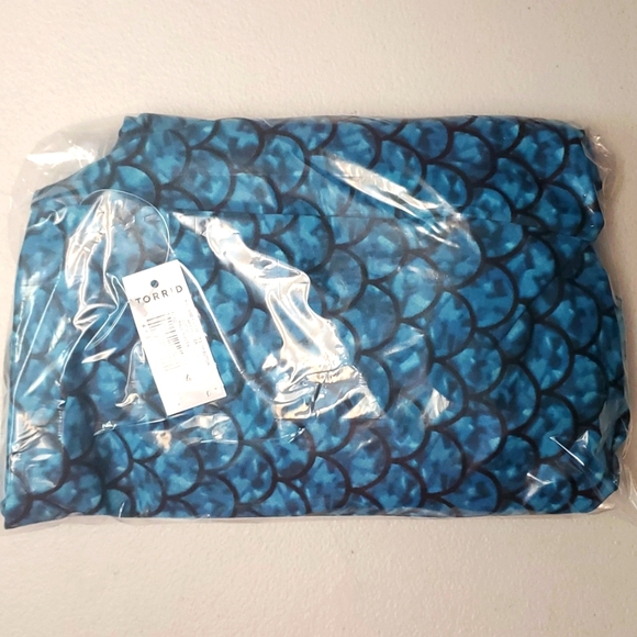 ❤️NWT VINTAGE TORRID SWIM BOTTOM - MERMAID PRINT - HIGH WAIST - TUMMY CONTROL - Picture 7 of 11